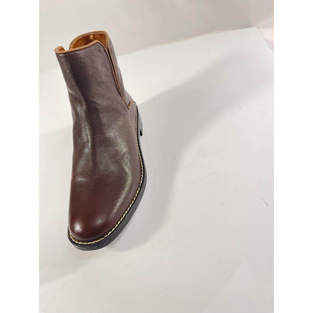 Franco Sarto Boots Women's Size 7M Brown L-Marcus Leather Ankle Booties Zip - Picture 4 of 13